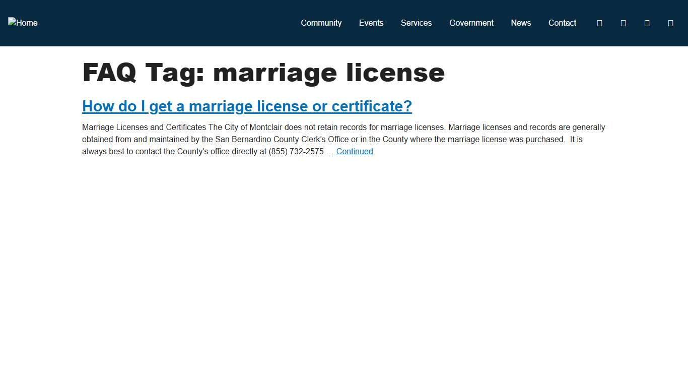 marriage license Archives - Montclair, CA